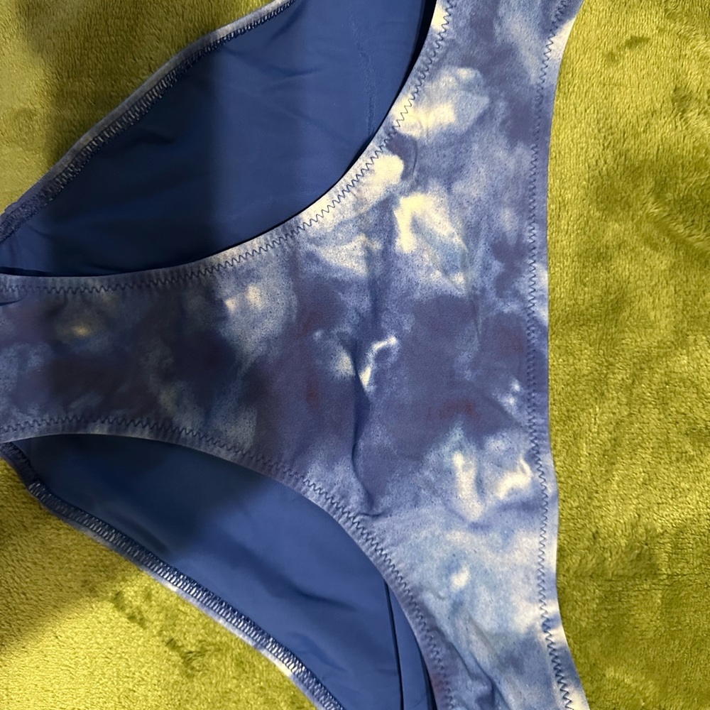 Blue Tie-Dye Bikini Bottom